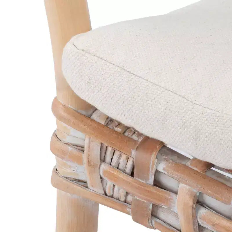 Fauteuil d'appoint Collette Rattn avec coussin - ACH6515 - Safavieh