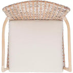 Fauteuil d'appoint Collette Rattn avec coussin - ACH6515 - Safavieh