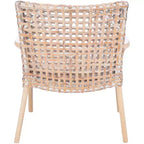 Fauteuil d'appoint Collette Rattn avec coussin - ACH6515 - Safavieh