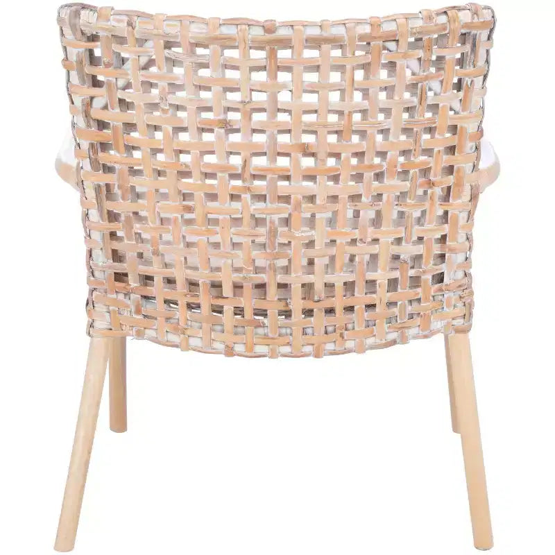 Fauteuil d'appoint Collette Rattn avec coussin - ACH6515 - Safavieh