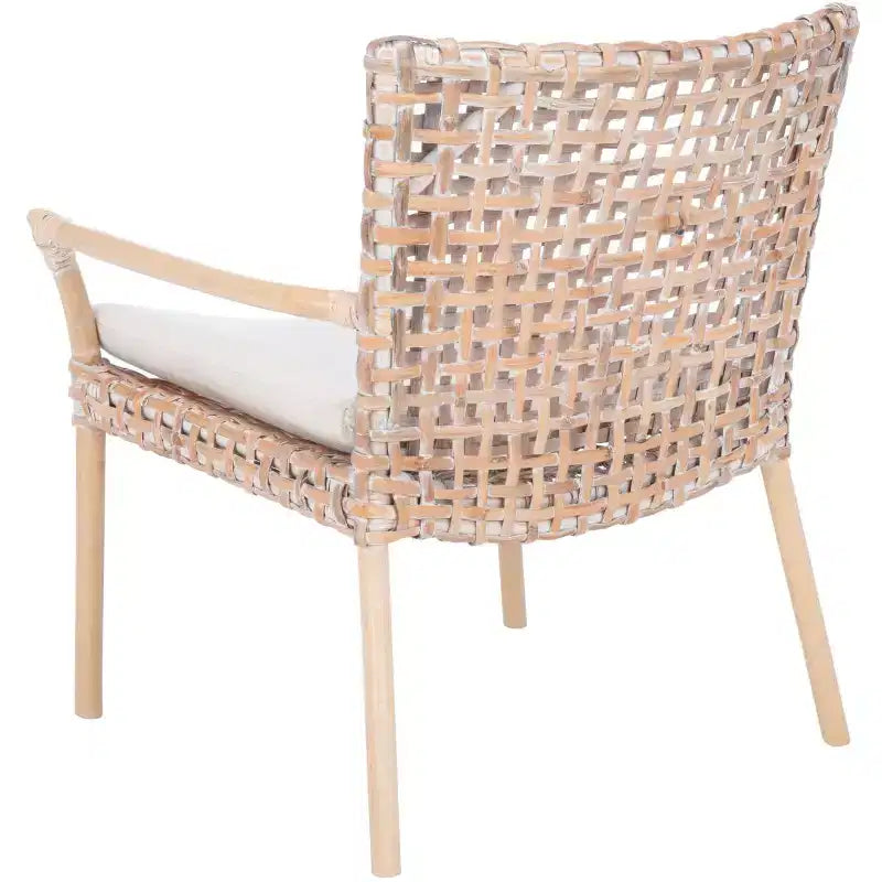 Fauteuil d'appoint Collette Rattn avec coussin - ACH6515 - Safavieh