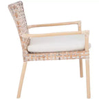 Fauteuil d'appoint Collette Rattn avec coussin - ACH6515 - Safavieh