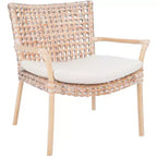 Fauteuil d'appoint Collette Rattn avec coussin - ACH6515 - Safavieh