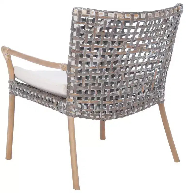Fauteuil d'appoint Collette Rattn avec coussin - ACH6515 - Safavieh