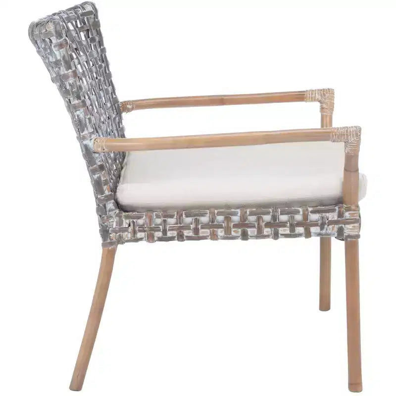 Fauteuil d'appoint Collette Rattn avec coussin - ACH6515 - Safavieh