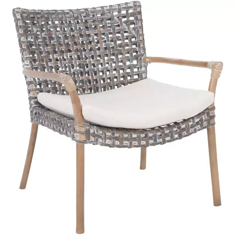 Fauteuil d'appoint Collette Rattn avec coussin - ACH6515 - Safavieh