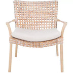 Fauteuil d'appoint Collette Rattn avec coussin - ACH6515 - Safavieh