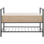 Rhonwen Storage Bench - BCH9300 - Sand/Black - Safavieh