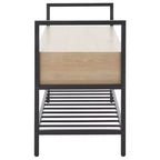 Banc de rangement Rhonwen - BCH9300 - Sable/Noir - Safavieh