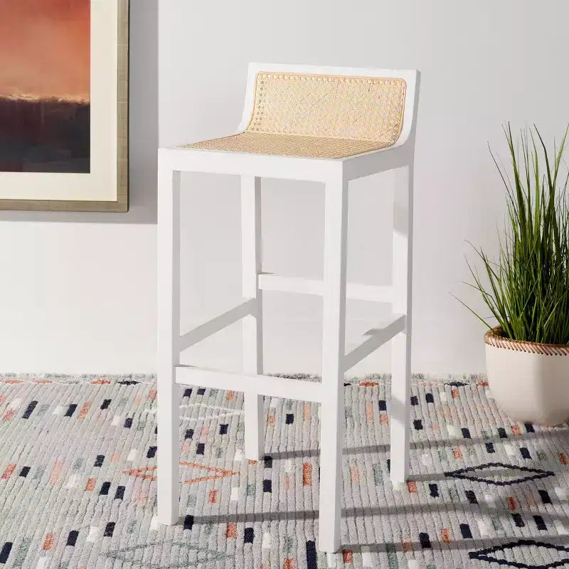 Tabouret de bar Saito bas en rotin - BST9501 - Safavieh