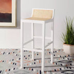 Tabouret de bar Saito bas en rotin - BST9501 - Safavieh