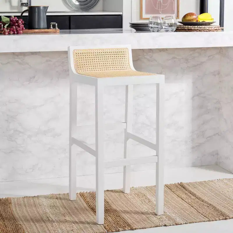 Tabouret de bar Saito bas en rotin - BST9501 - Safavieh