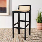 Tabouret de bar Saito bas en rotin - BST9501 - Safavieh