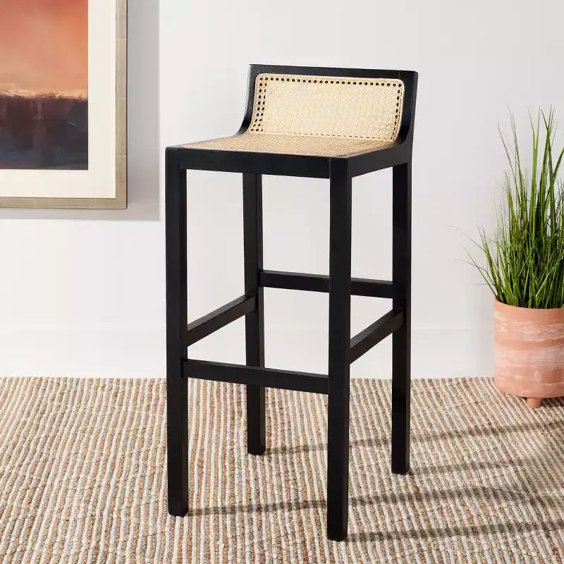 Tabouret de bar Saito bas en rotin - BST9501 - Safavieh