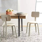 Chaises de salle à manger empilables rembourrées Jo (lot de 2) - DCH1010 - Safavieh