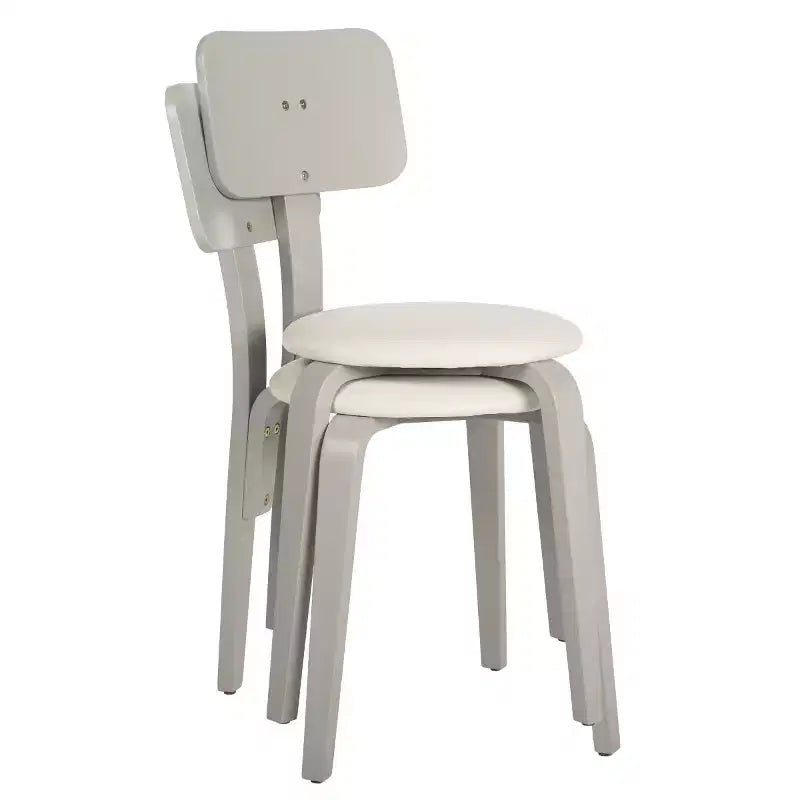 Chaises de salle à manger empilables rembourrées Jo (lot de 2) - DCH1010 - Safavieh