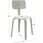 Chaises de salle à manger empilables rembourrées Jo (lot de 2) - DCH1010 - Safavieh