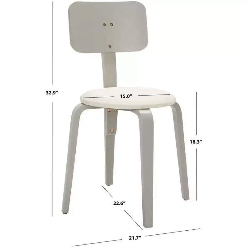 Chaises de salle à manger empilables rembourrées Jo (lot de 2) - DCH1010 - Safavieh