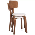Chaises de salle à manger empilables rembourrées Jo (lot de 2) - DCH1010 - Safavieh