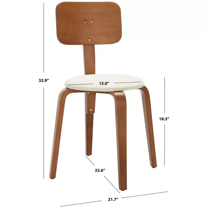 Chaises de salle à manger empilables rembourrées Jo (lot de 2) - DCH1010 - Safavieh