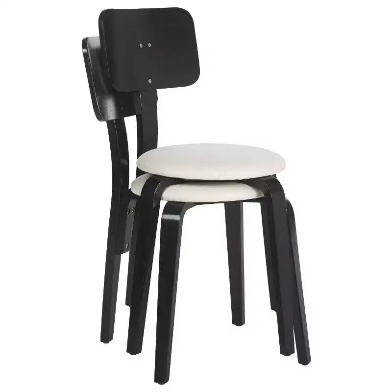 Chaises de salle à manger empilables rembourrées Jo (lot de 2) - DCH1010 - Safavieh