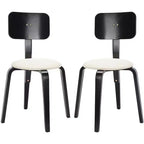 Jo Stackable Upholstered Dining Chairs (Set of 2) - DCH1010 - Safavieh