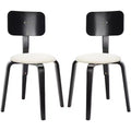 Jo Stackable Upholstered Dining Chairs (Set of 2) - DCH1010 - Safavieh