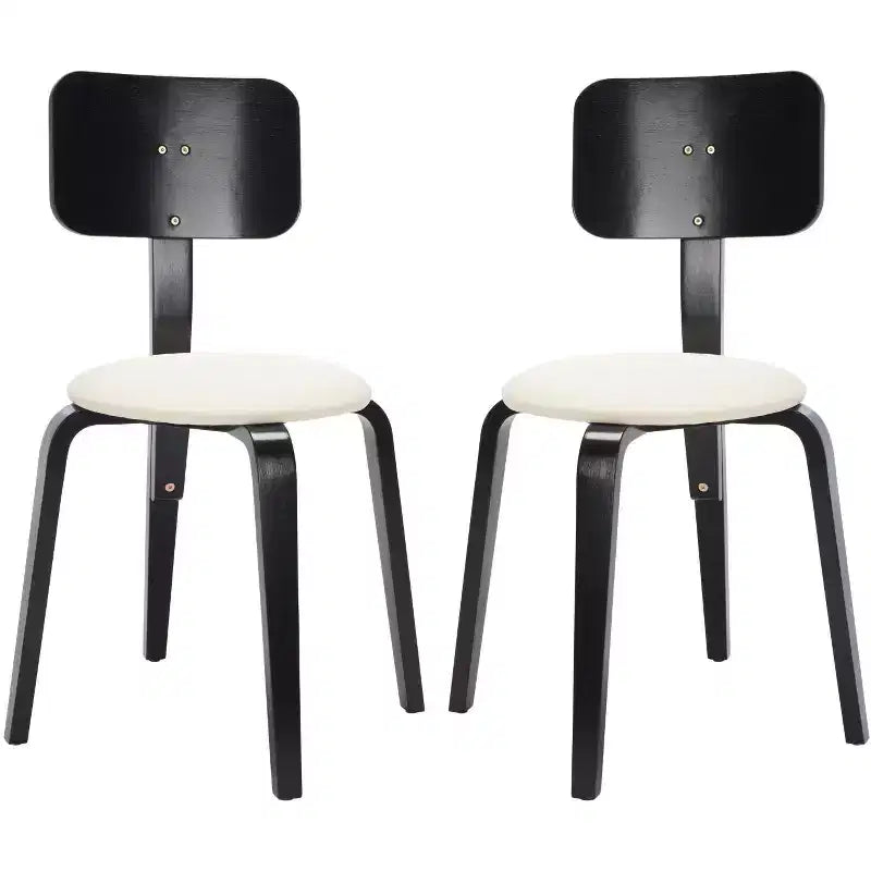 Jo Stackable Upholstered Dining Chairs (Set of 2) - DCH1010 - Safavieh