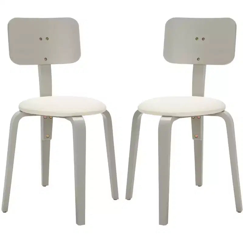 Chaises de salle à manger empilables rembourrées Jo (lot de 2) - DCH1010 - Safavieh