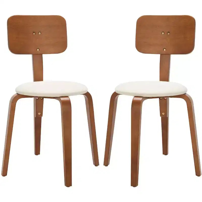 Chaises de salle à manger empilables rembourrées Jo (lot de 2) - DCH1010 - Safavieh