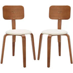 Chaises de salle à manger empilables rembourrées Jo (lot de 2) - DCH1010 - Safavieh
