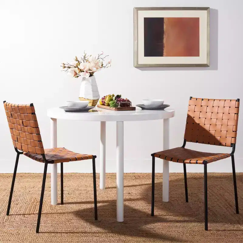 Chaise de salle à manger tissée Wesson (lot de 2) - DCH3005 - Safavieh