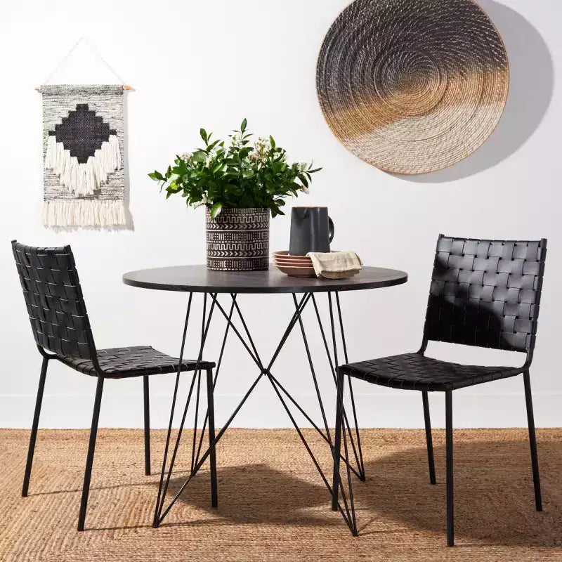 Chaise de salle à manger tissée Wesson (lot de 2) - DCH3005 - Safavieh