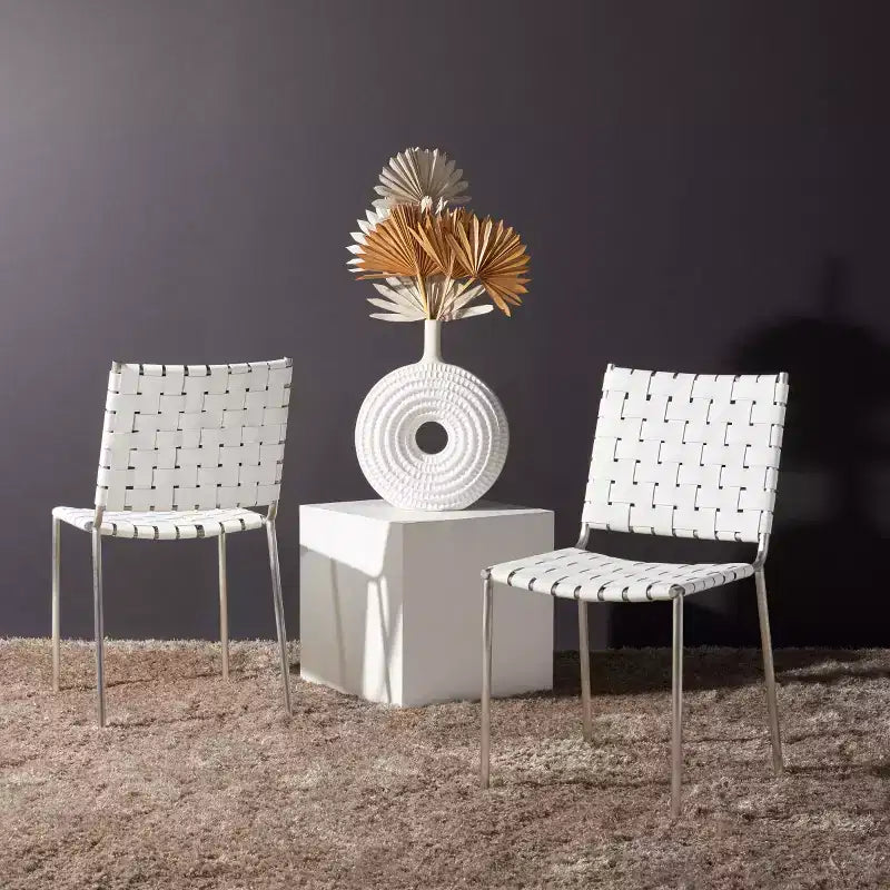 Chaise de salle à manger tissée Wesson (lot de 2) - DCH3005 - Safavieh