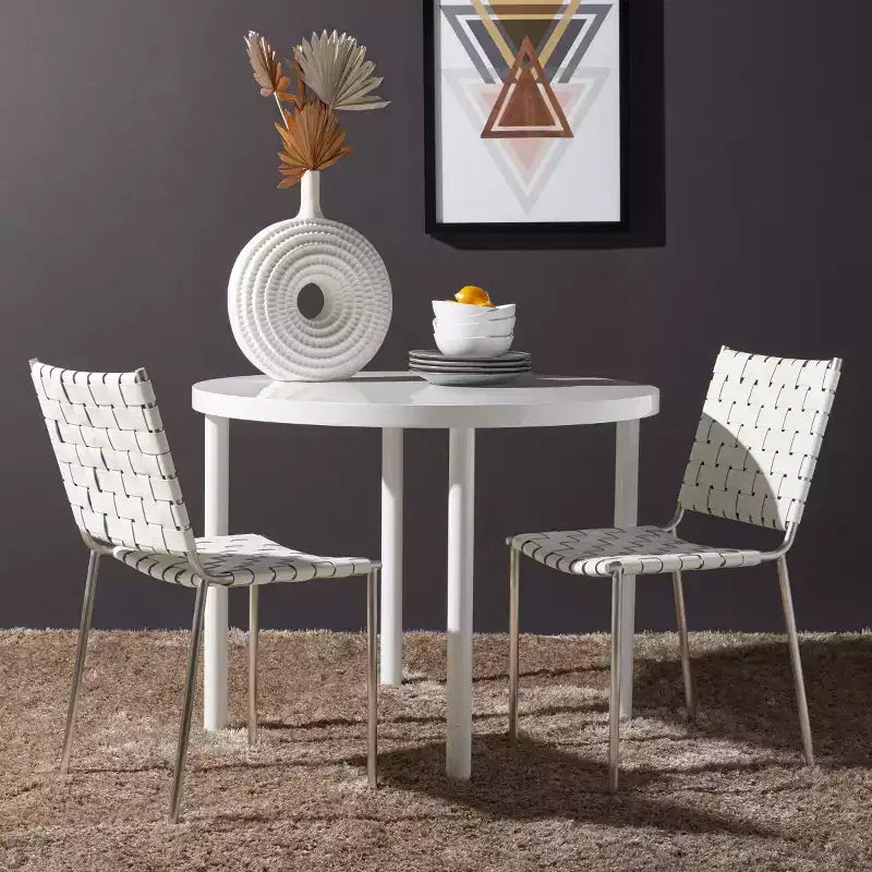 Chaise de salle à manger tissée Wesson (lot de 2) - DCH3005 - Safavieh