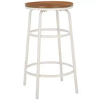 Tabouret de comptoir Ford - BST2501 - Marron naturel/Blanc - Safavieh