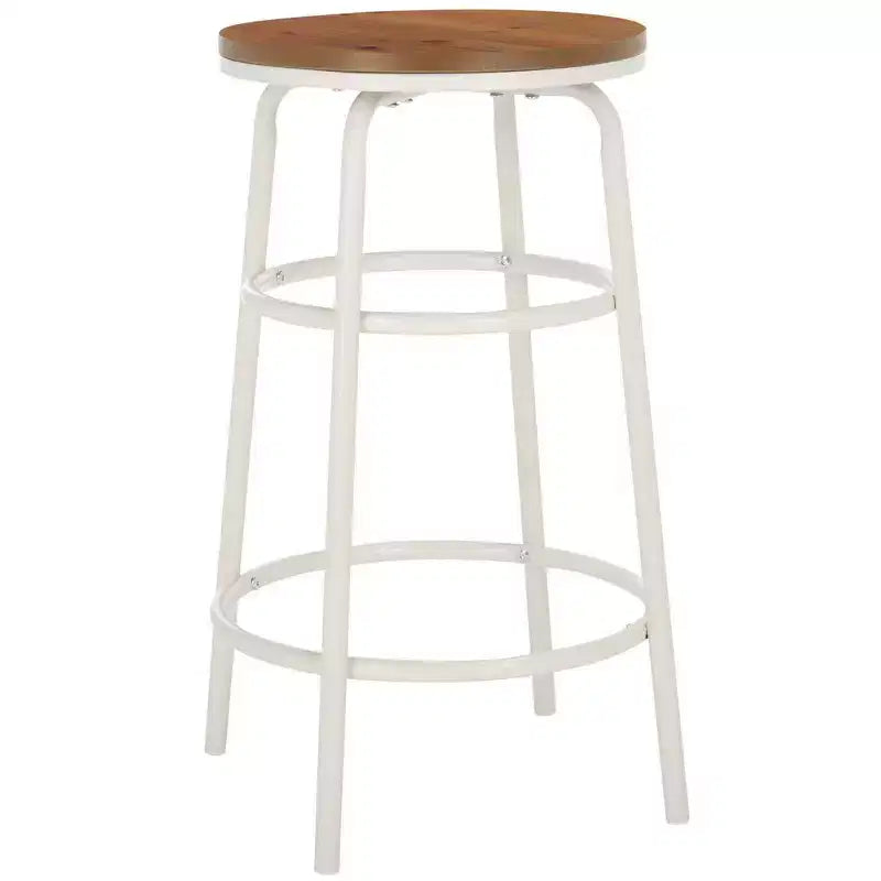 Tabouret de comptoir Ford - BST2501 - Marron naturel/Blanc - Safavieh