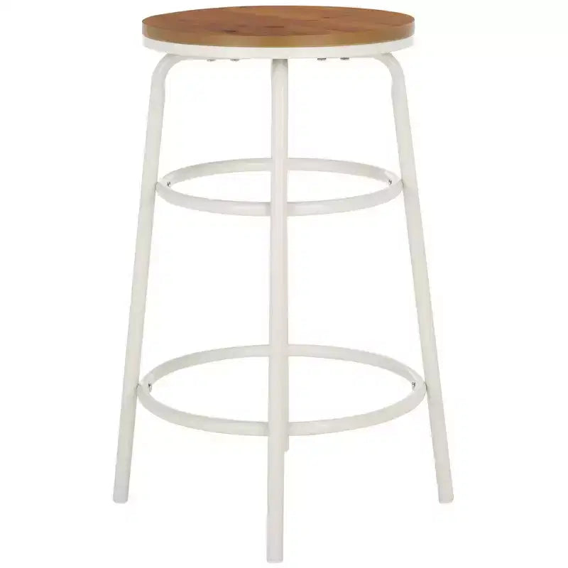 Tabouret de comptoir Ford - BST2501 - Marron naturel/Blanc - Safavieh