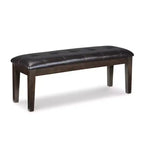 Signature Design by Ashley Casual Haddigan Dining Bench Dark Brown
