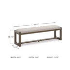 Banc de salle à manger Cabalynn Farmhouse 63 de Signature Design by Ashley, brun clair