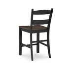 Signature Design by Ashley Valebeck Tabouret de bar hauteur comptoir, Lot de 2, Noir/Marron