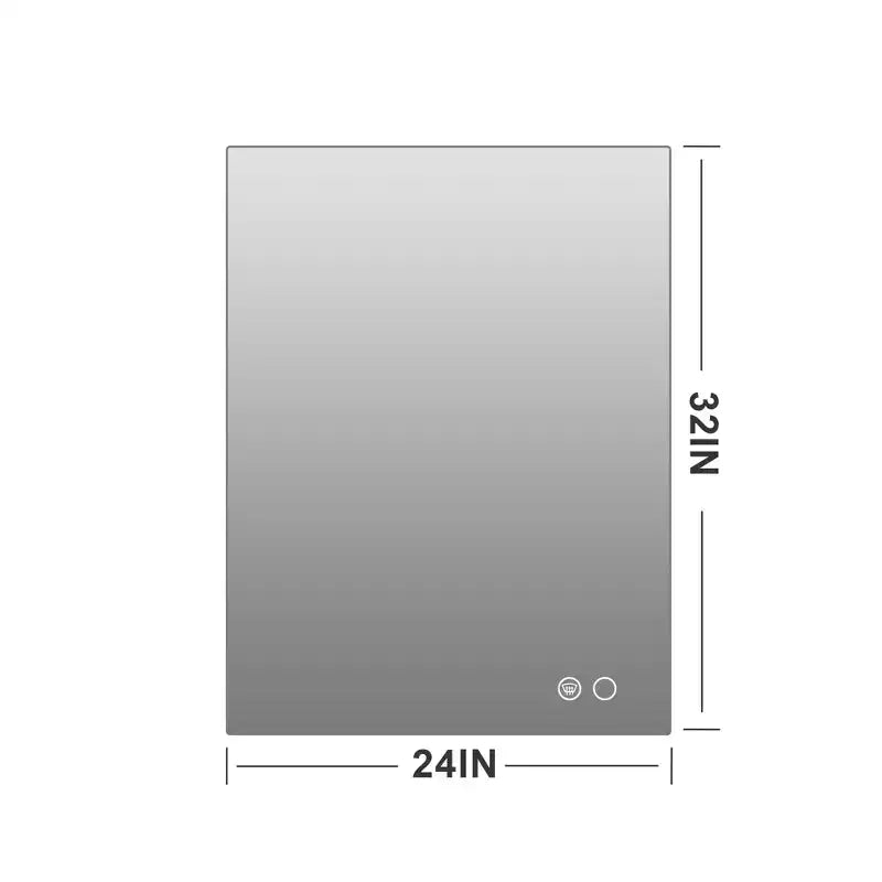 Miroir de courtoisie mural Keonjinn à rétroéclairage DEL, 3 températures de couleur, intensité réglable, anti-buée