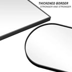 Miroir Mural Complet Dovelina Modern Arch avec Cadre en Alliage d'Aluminium Grand Format