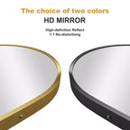 Miroir Mural Complet Dovelina Modern Arch avec Cadre en Alliage d'Aluminium Grand Format