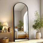 Miroir Mural Complet Dovelina Modern Arch avec Cadre en Alliage d'Aluminium Grand Format