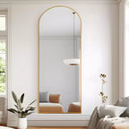 Miroir Mural Complet Dovelina Modern Arch avec Cadre en Alliage d'Aluminium Grand Format