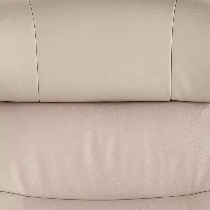 Fauteuil inclinable moderne en similicuir Bruce Mushroom BenchMaster avec repose-pieds, inclinable manuel ergonomique et pivotant pour chambre à coucher