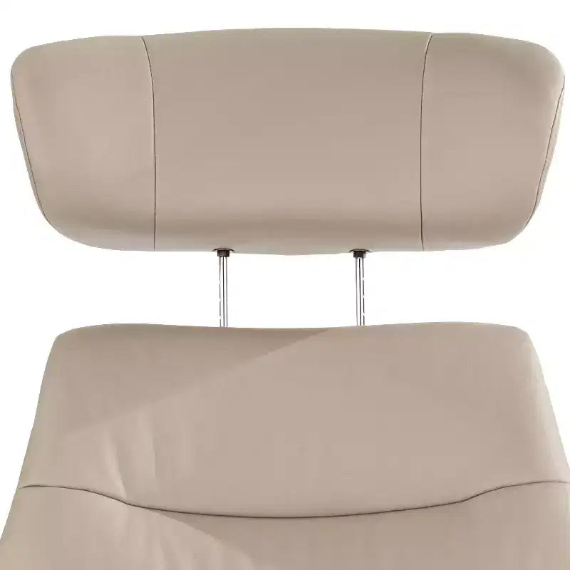 Fauteuil inclinable moderne en similicuir Bruce Mushroom BenchMaster avec repose-pieds, inclinable manuel ergonomique et pivotant pour chambre à coucher
