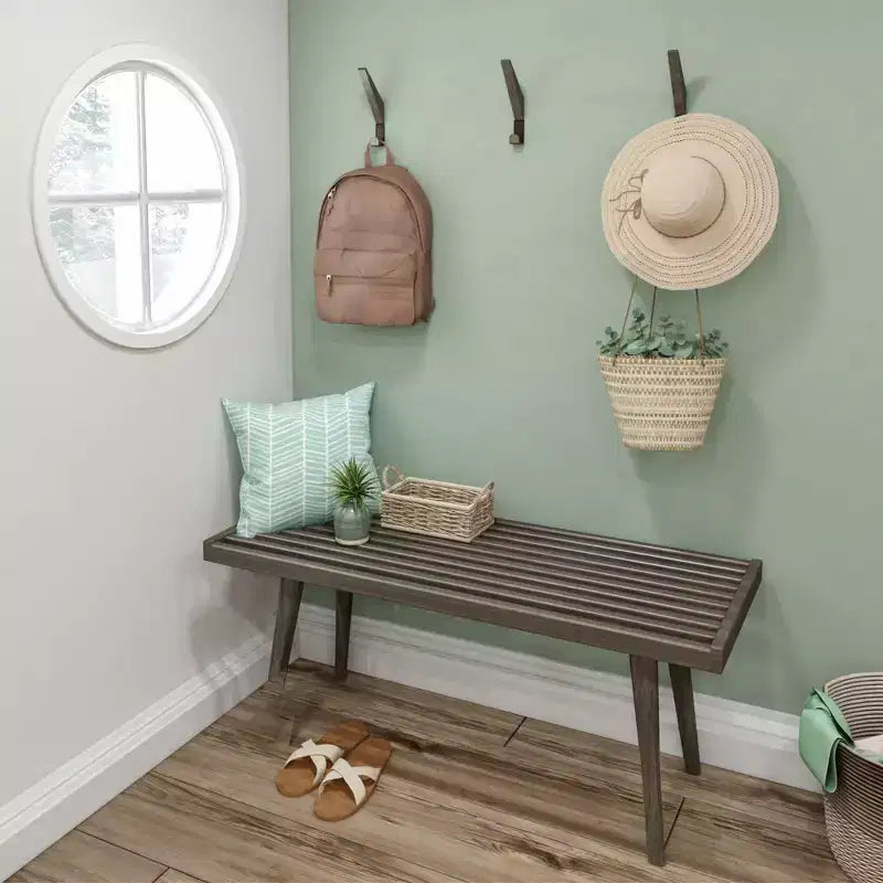 Banc d'entrée Plank+Beam, banc en bois massif pour chambre à coucher, couloir, porche, 105 cm