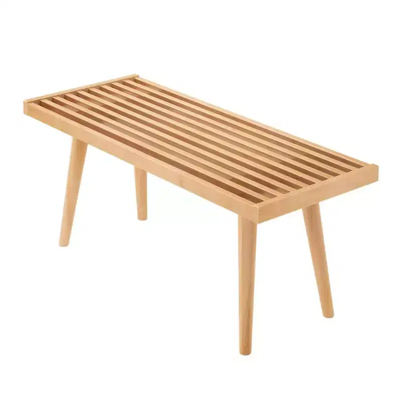 Banc d'entrée Plank+Beam, banc en bois massif pour chambre à coucher, couloir, porche, 105 cm